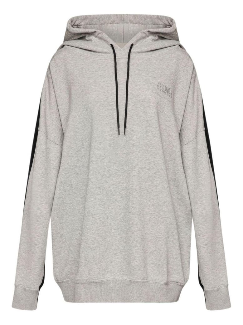 two-tone hooded sweatshirt by Selfnex