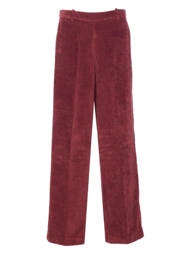corduroy straight-leg pants by Selfnex