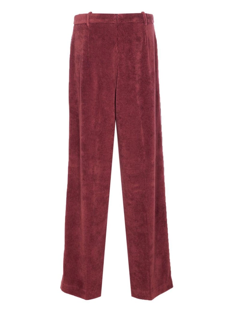 corduroy straight-leg pants by Selfnex