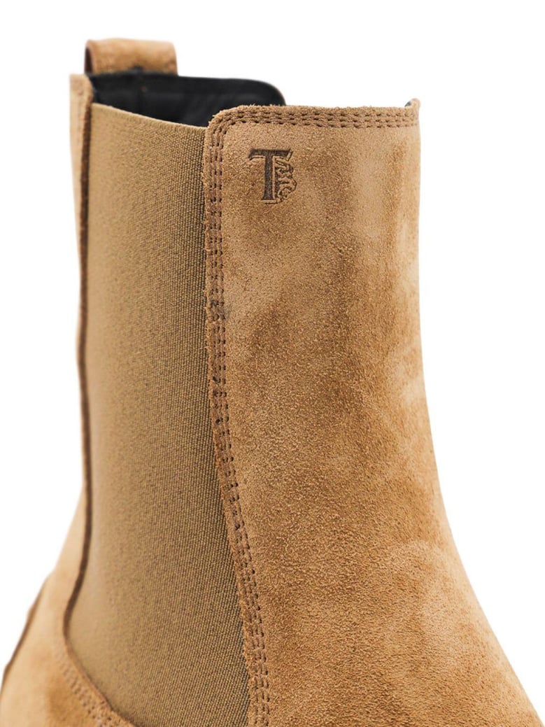 suede platform boots by Selfnex