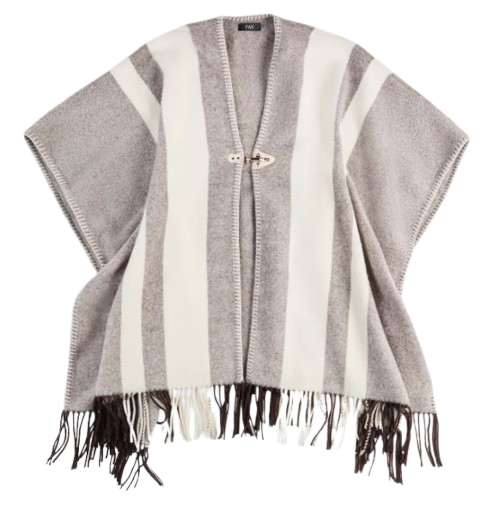 wool poncho with hook by Selfnex