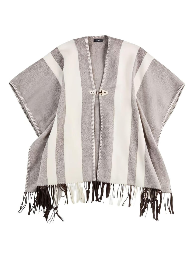 wool poncho with hook by Selfnex