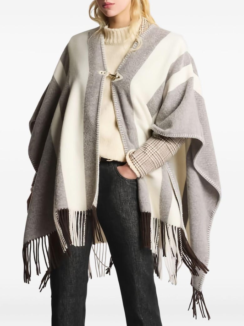 wool poncho with hook by Selfnex