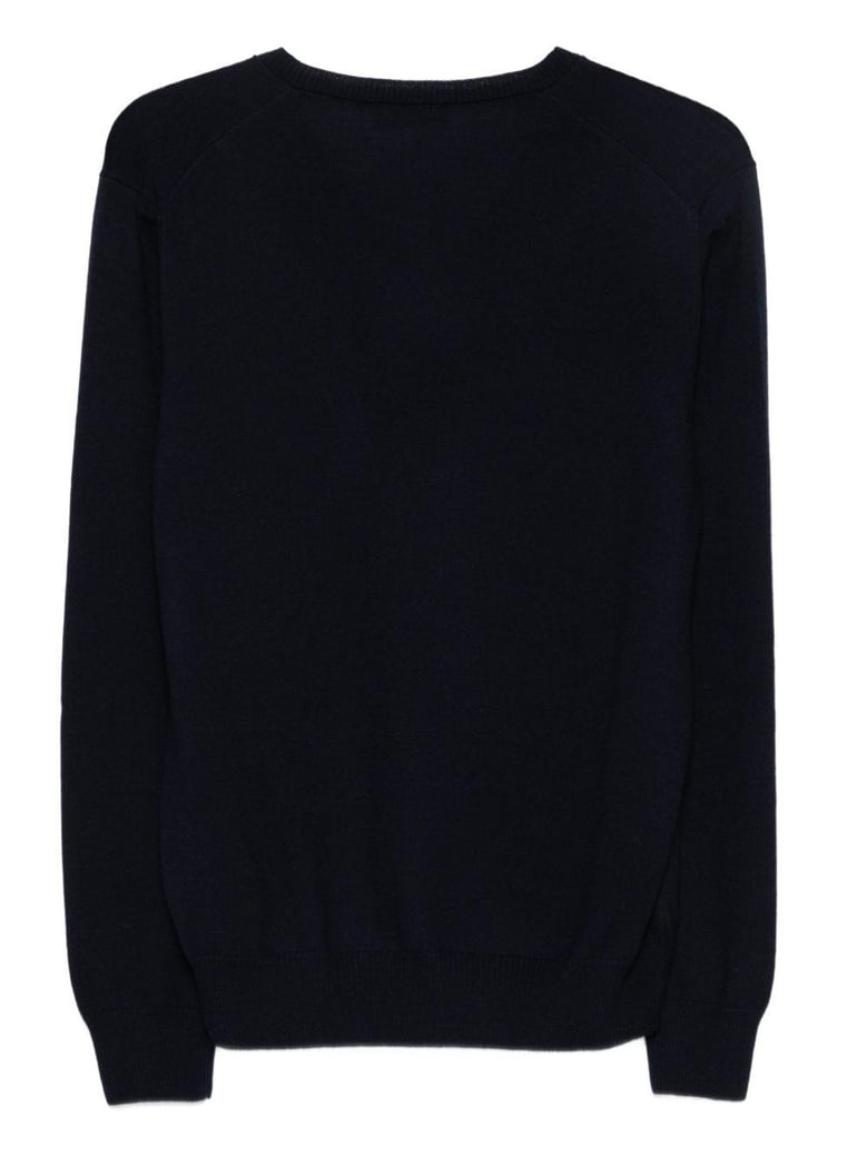 v-neck ribbed sweater by Selfnex