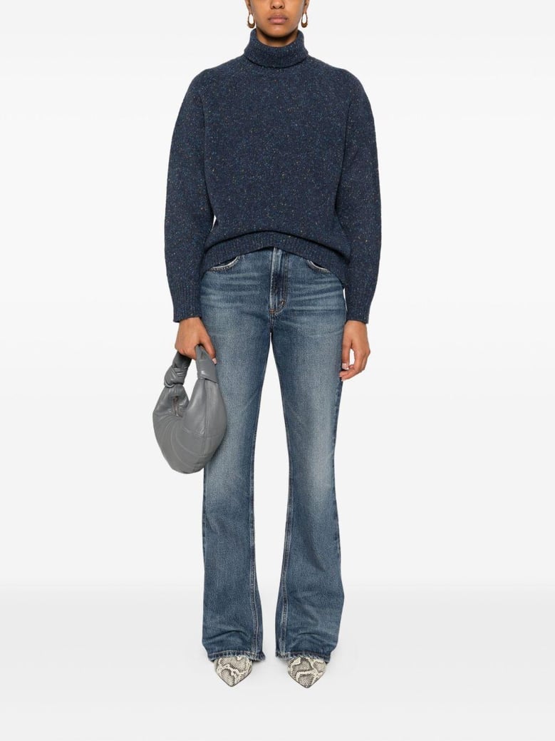 wool turtle-neck sweater by Selfnex