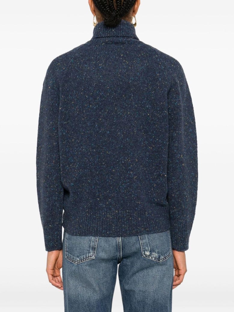 wool turtle-neck sweater by Selfnex