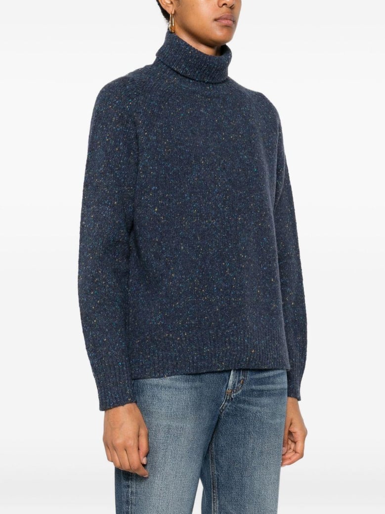wool turtle-neck sweater by Selfnex