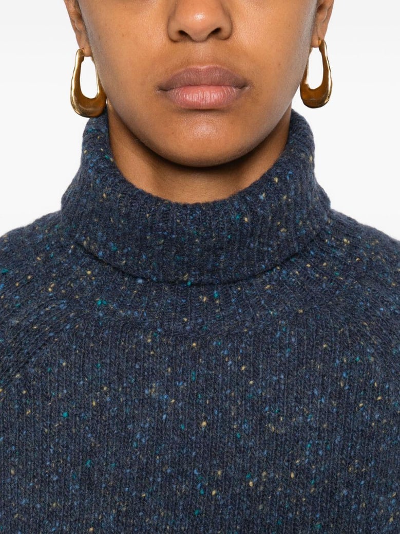 wool turtle-neck sweater by Selfnex