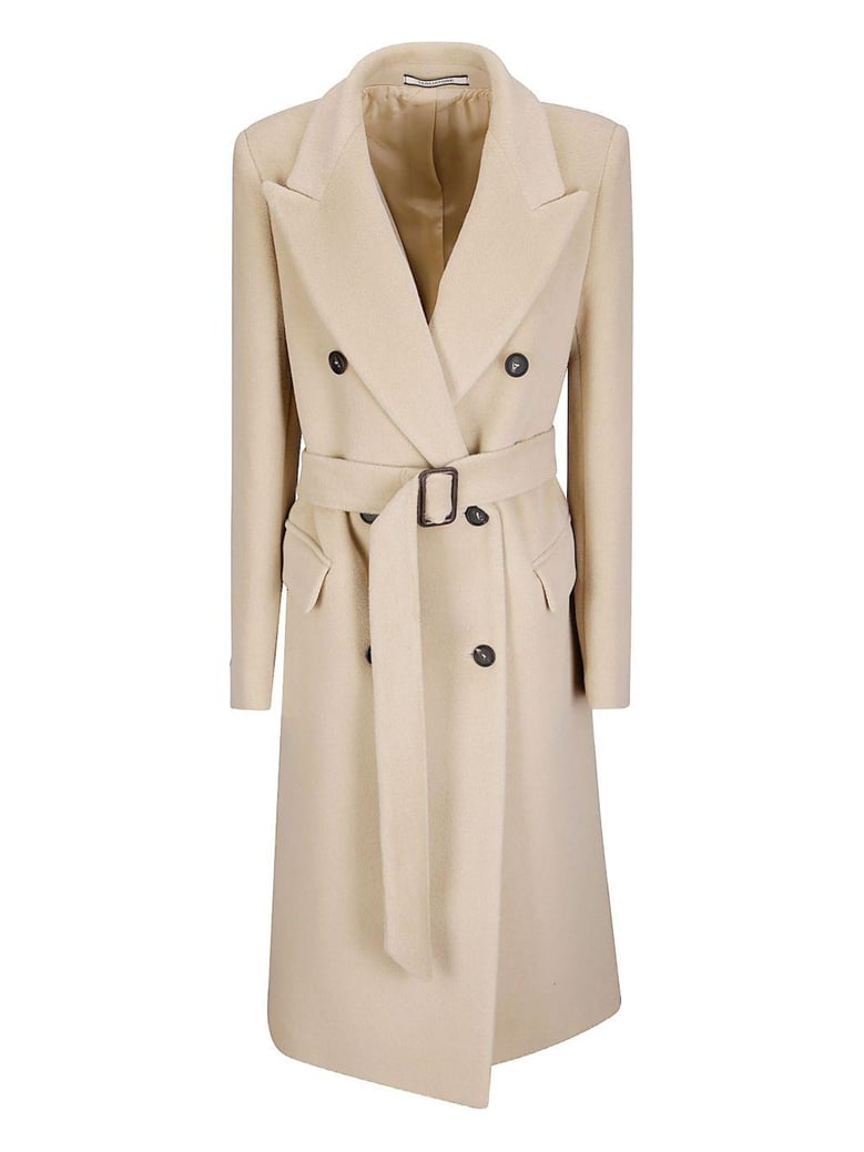 wool double-breasted coat by Selfnex