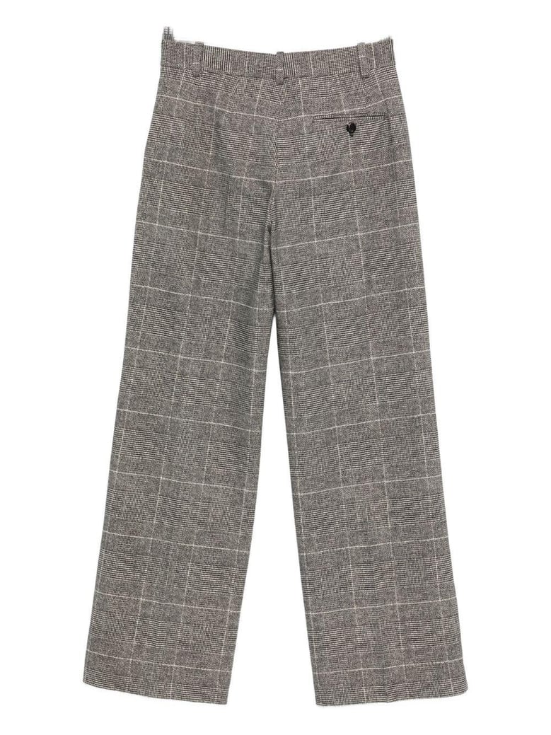cotton wide-leg trousers by Selfnex