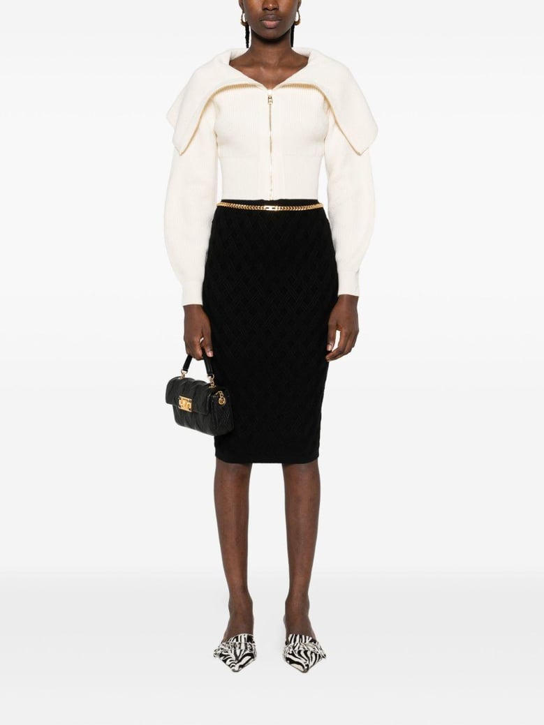 falda punto negro rombos cadena dorada by Selfnex