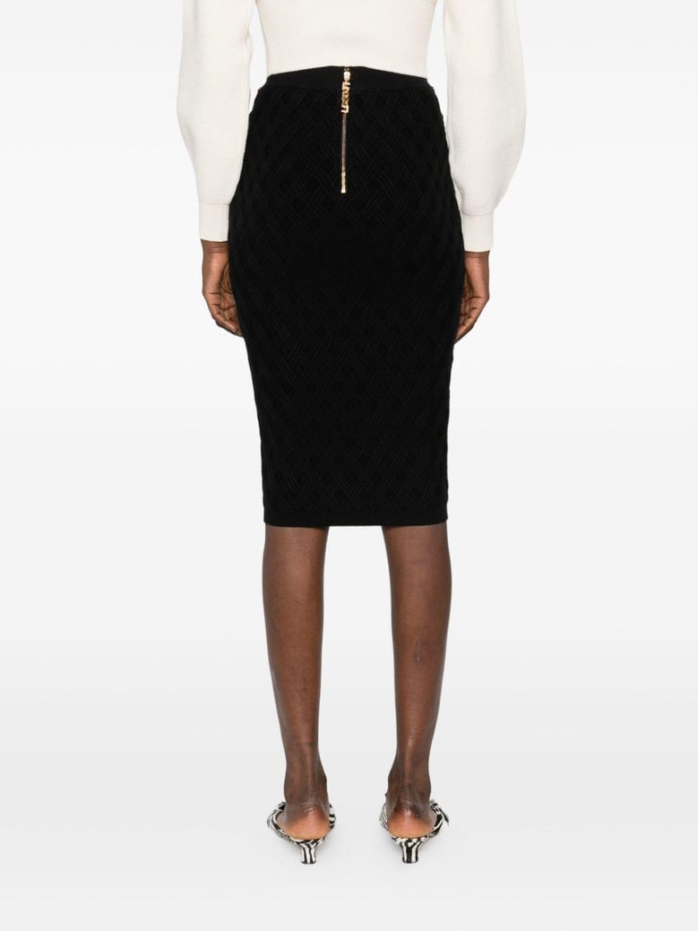 falda punto negro rombos cadena dorada by Selfnex