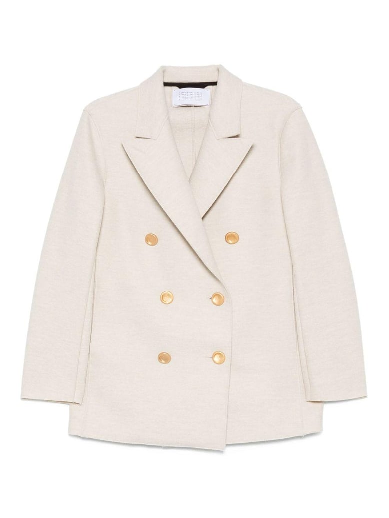 wool double-breasted coat by Selfnex