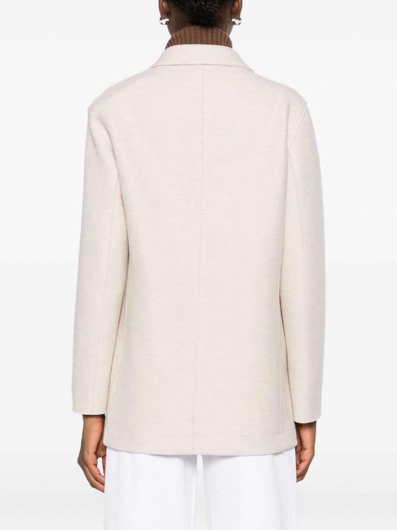 wool double-breasted coat by Selfnex