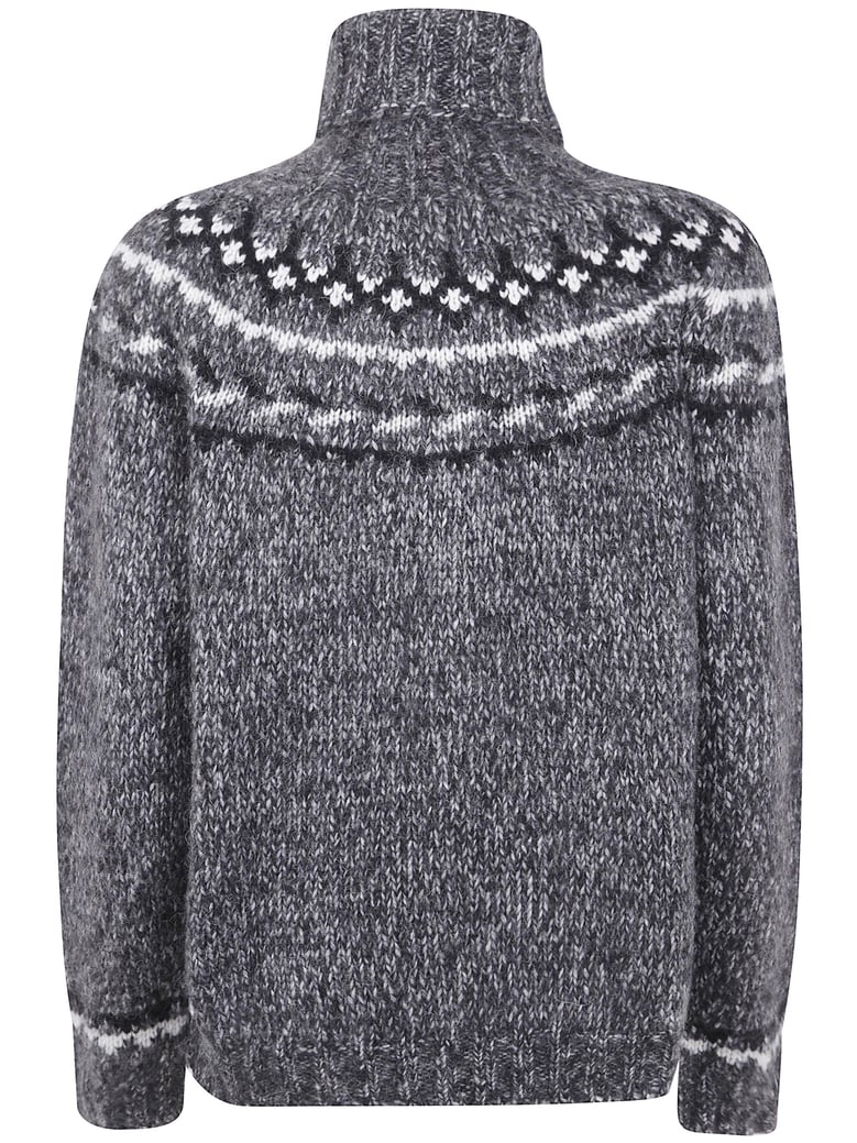 fair-isle pattern sweater by Selfnex