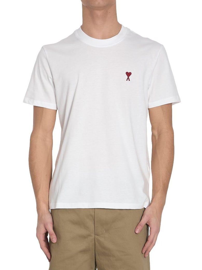 camiseta mc blanca logo rojo bordado by Selfnex