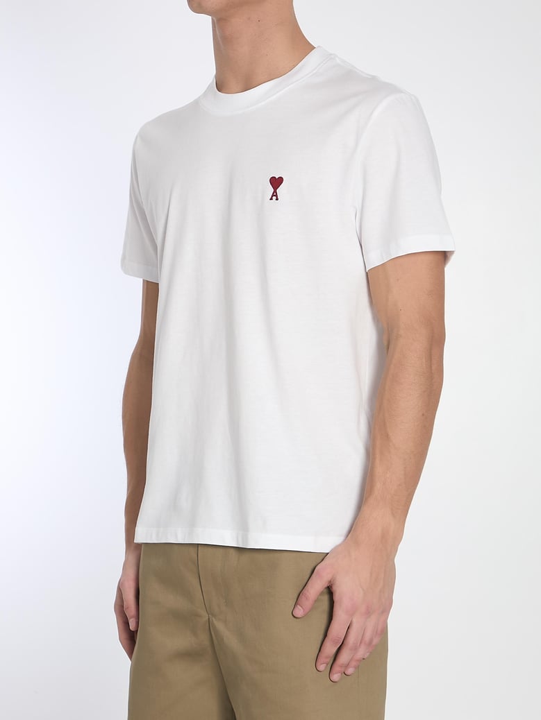 camiseta mc blanca logo rojo bordado by Selfnex