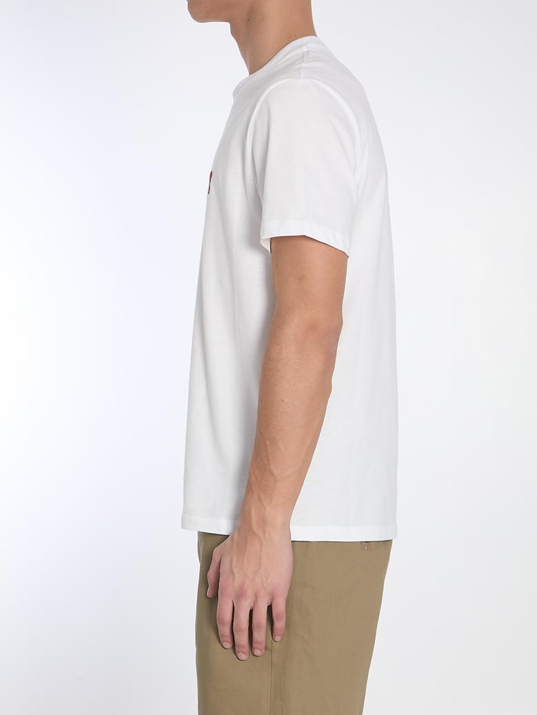 camiseta mc blanca logo rojo bordado by Selfnex