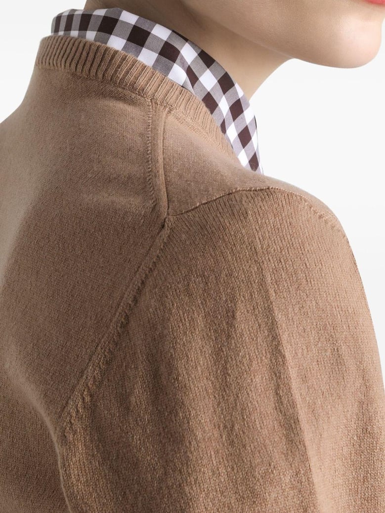 cardigan punto marron claro by Selfnex