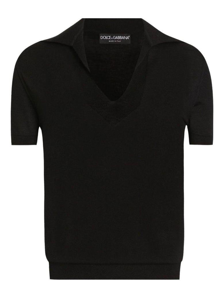 polo mc henley negro sin botones by Selfnex