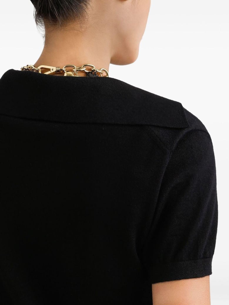 polo mc henley negro sin botones by Selfnex