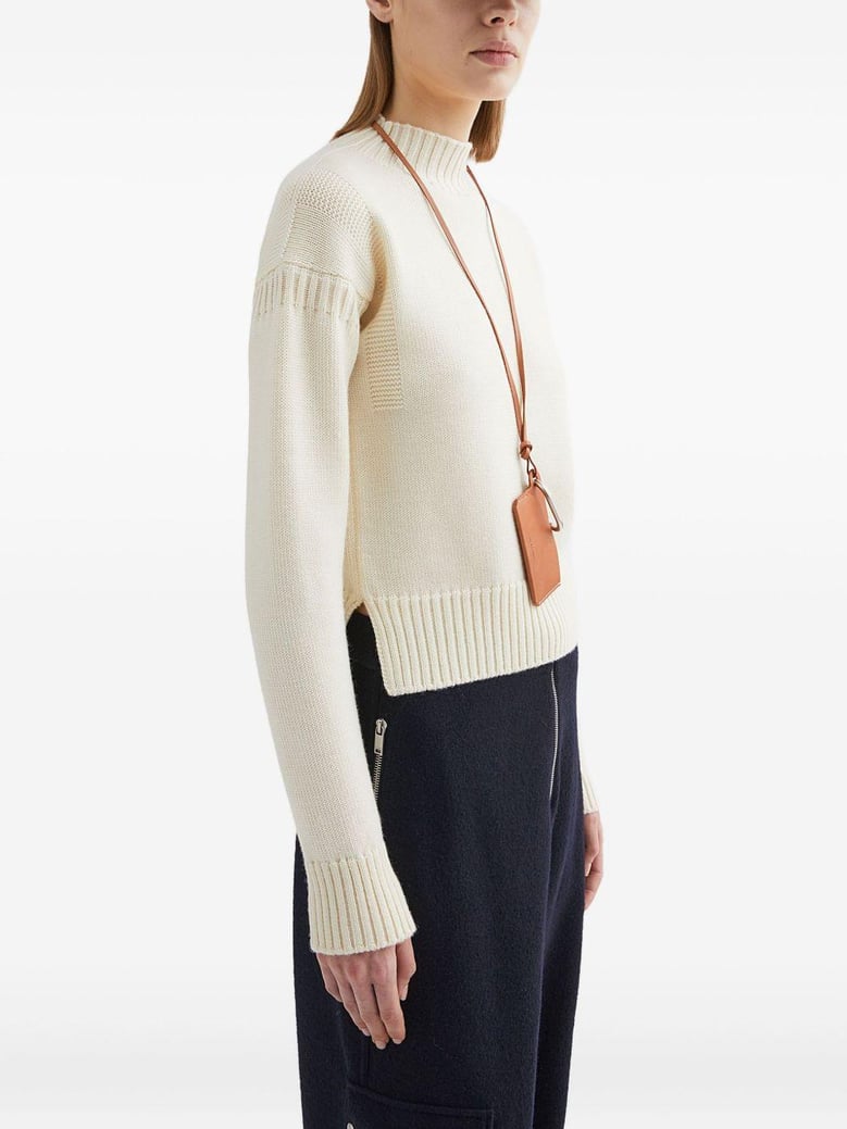 sueter natural cuello alto by Selfnex