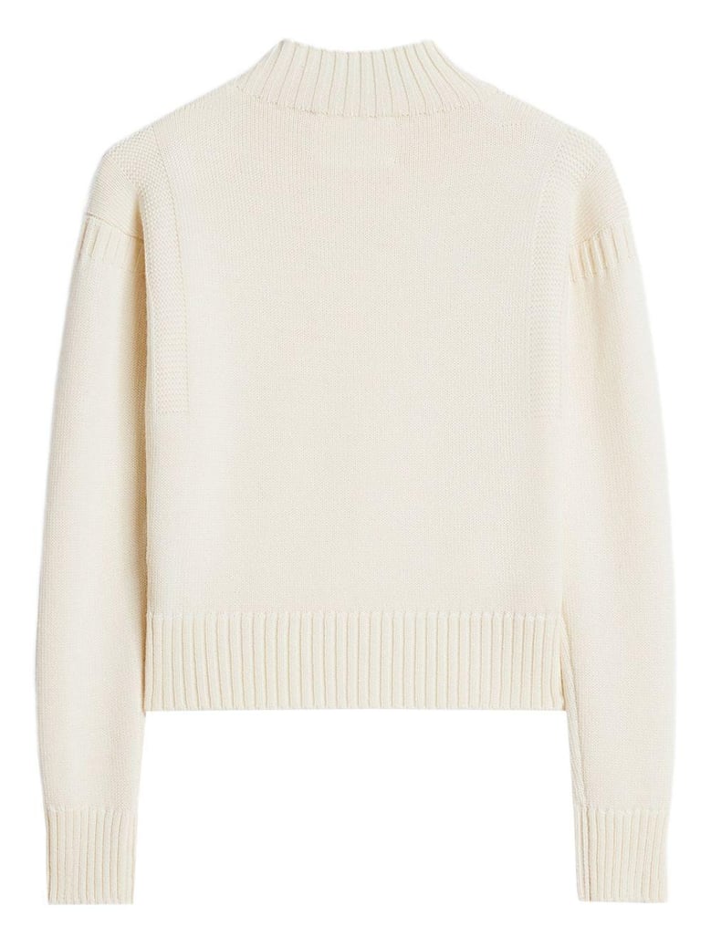 sueter natural cuello alto by Selfnex