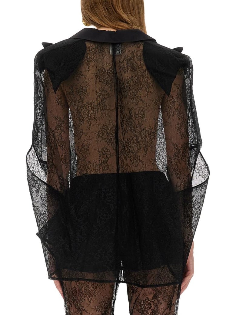 blazerinspired lace cape by Selfnex