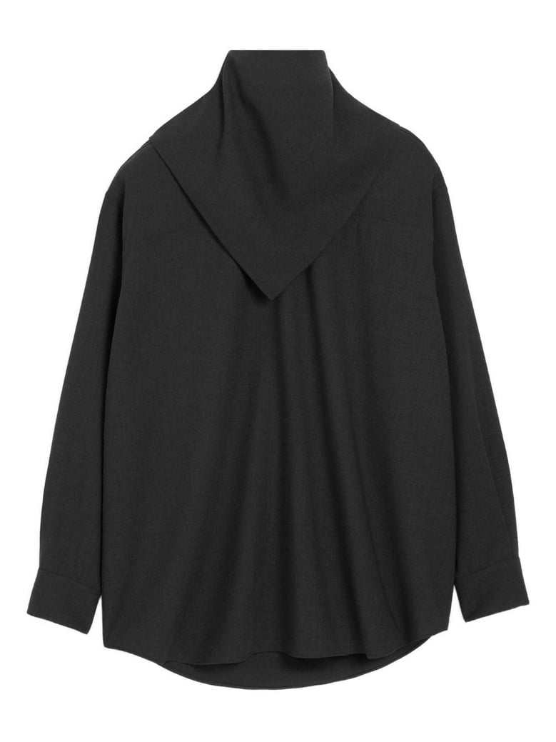 charcoal wool top by Selfnex