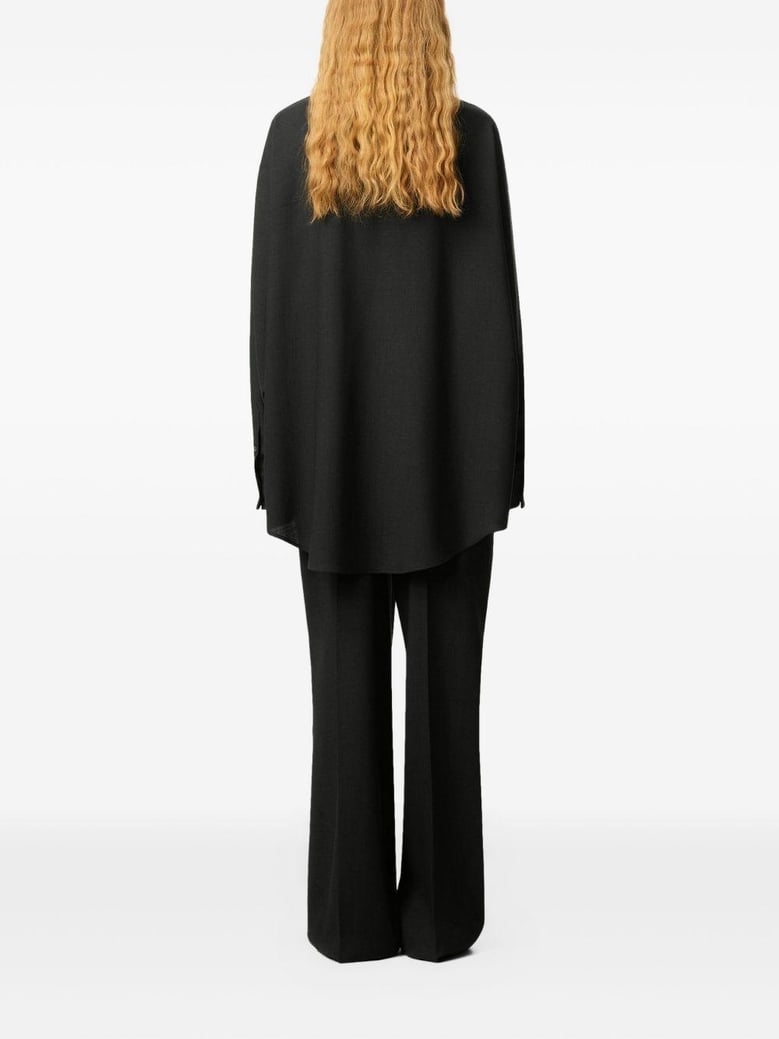 charcoal wool top by Selfnex