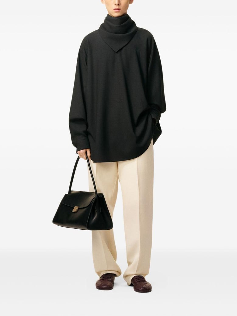 charcoal wool top by Selfnex