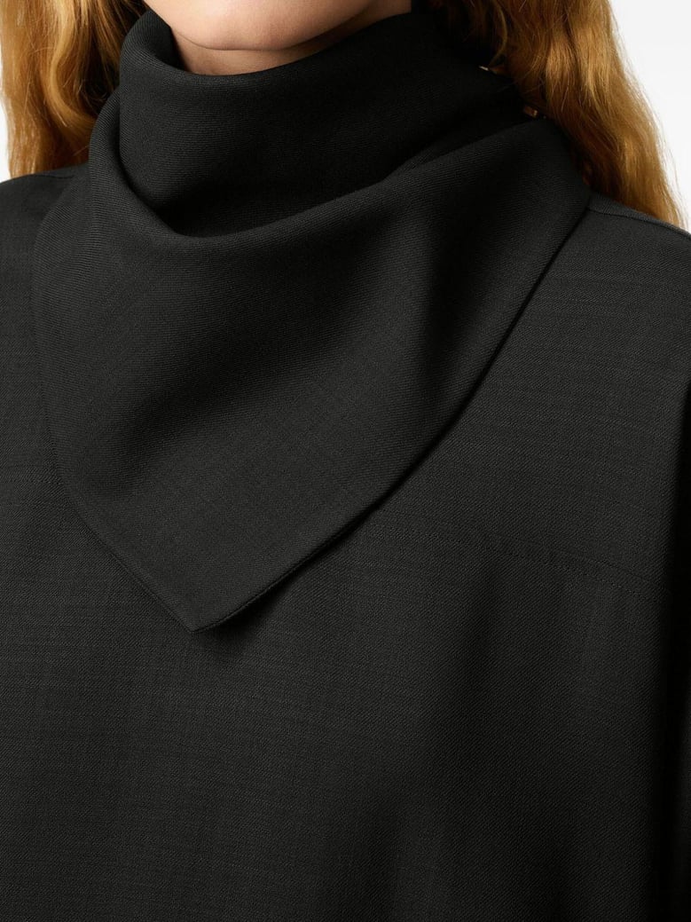 charcoal wool top by Selfnex