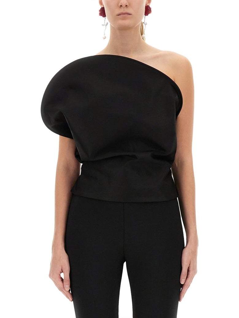 black cotton top by Selfnex