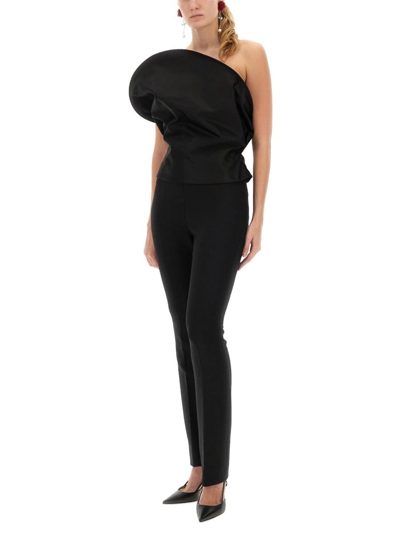 black cotton top by Selfnex