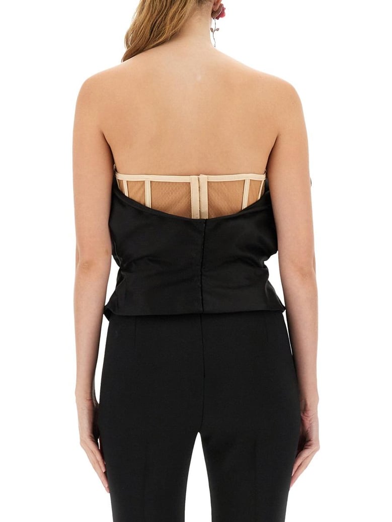 black cotton top by Selfnex