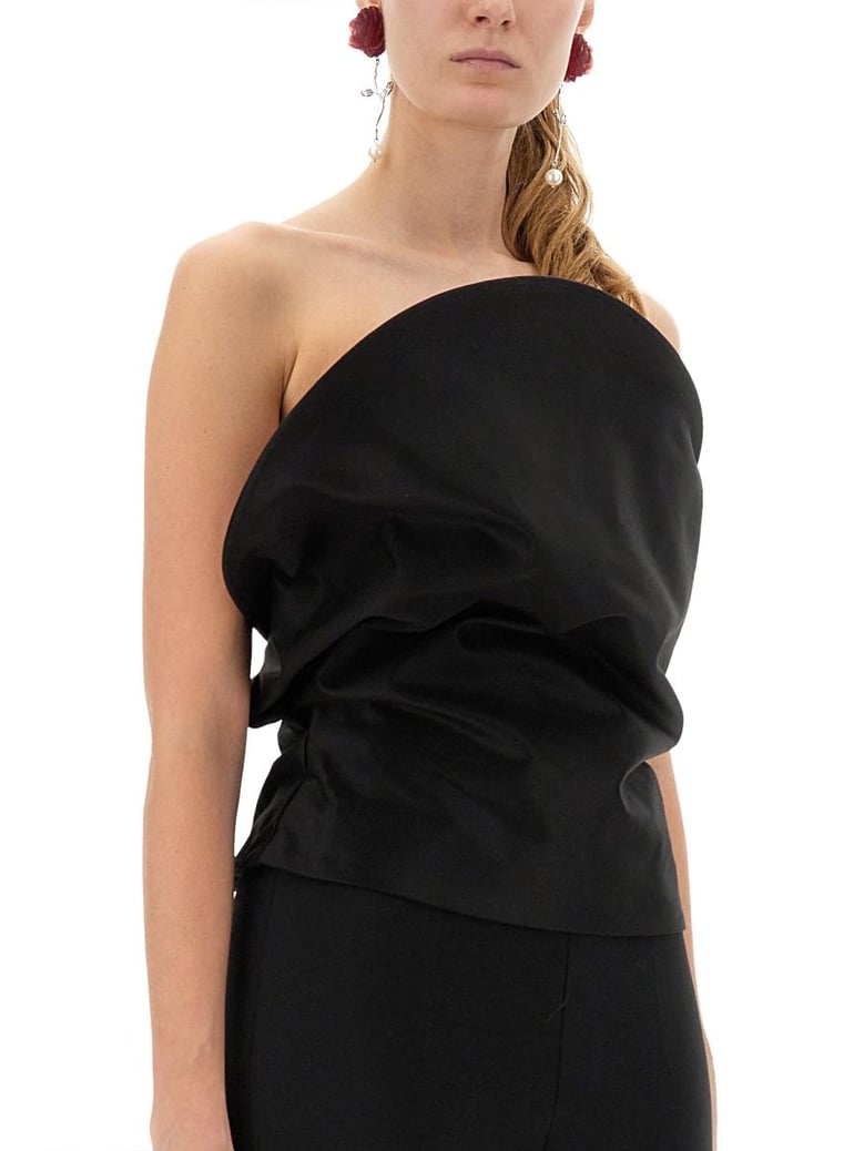 black cotton top by Selfnex