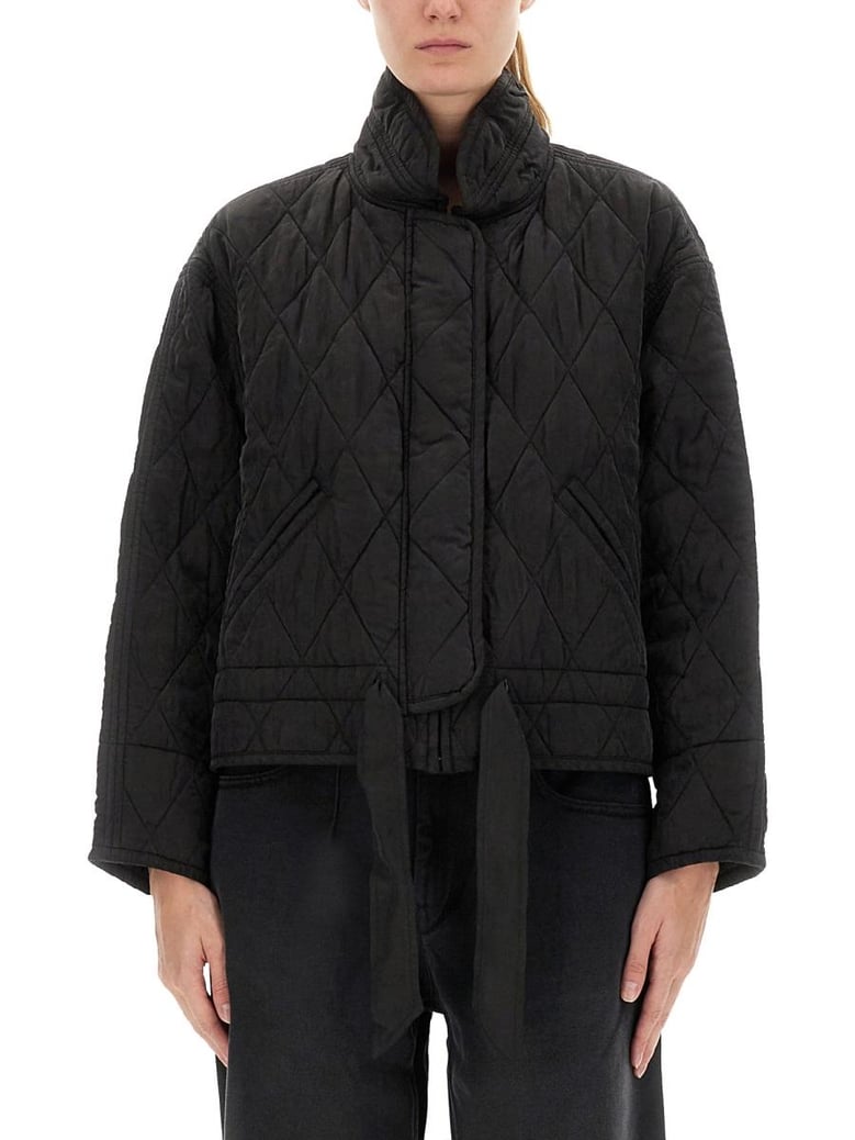 black cupro viscose jacket by Selfnex