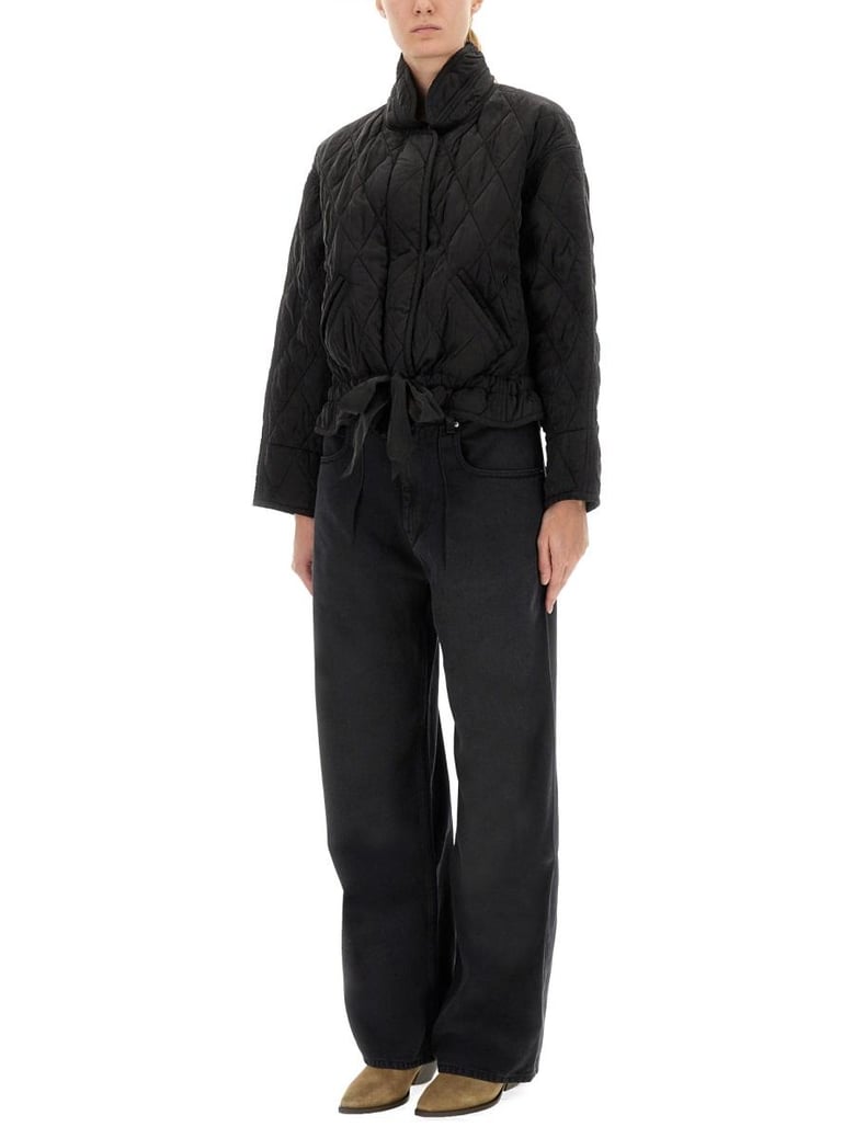 black cupro viscose jacket by Selfnex