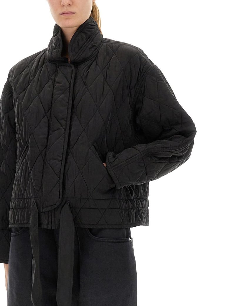 black cupro viscose jacket by Selfnex