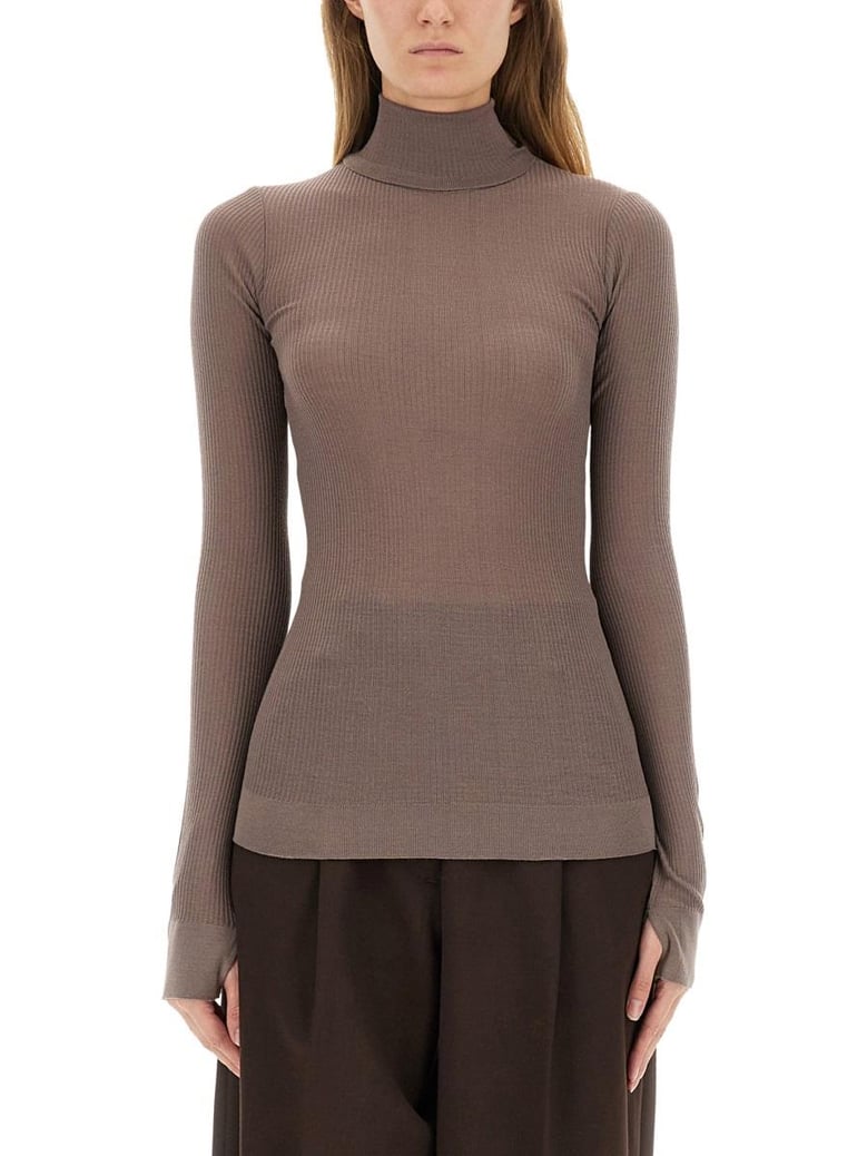 nude wool top by Selfnex