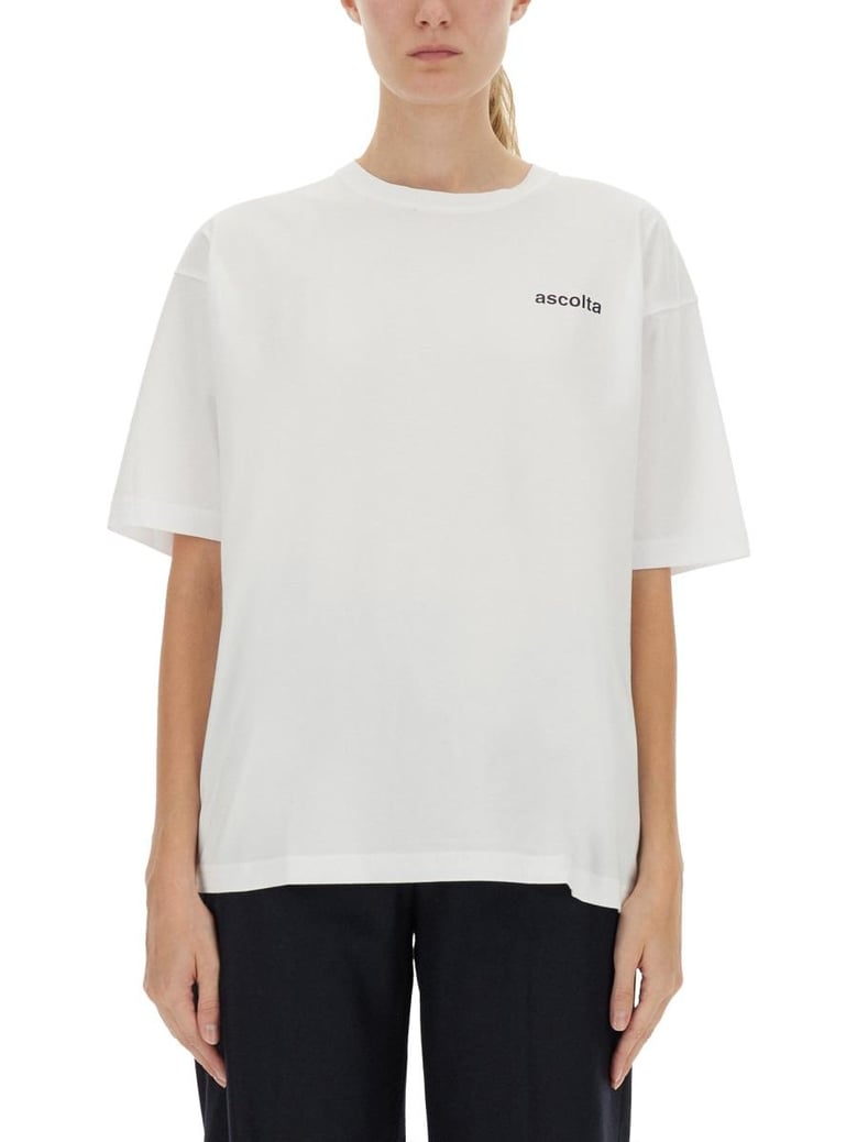 white t-shirt by Selfnex