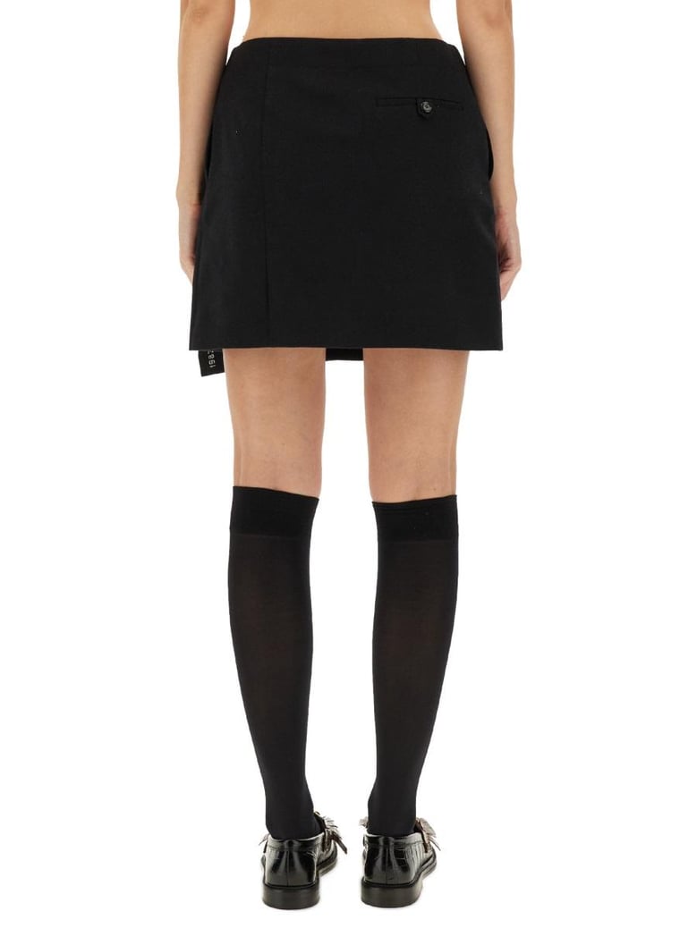 black wool skirt by Selfnex