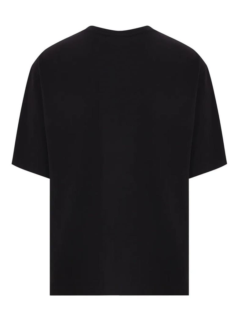 maison kitsuné line handwriting oversize tee-shirt by Selfnex