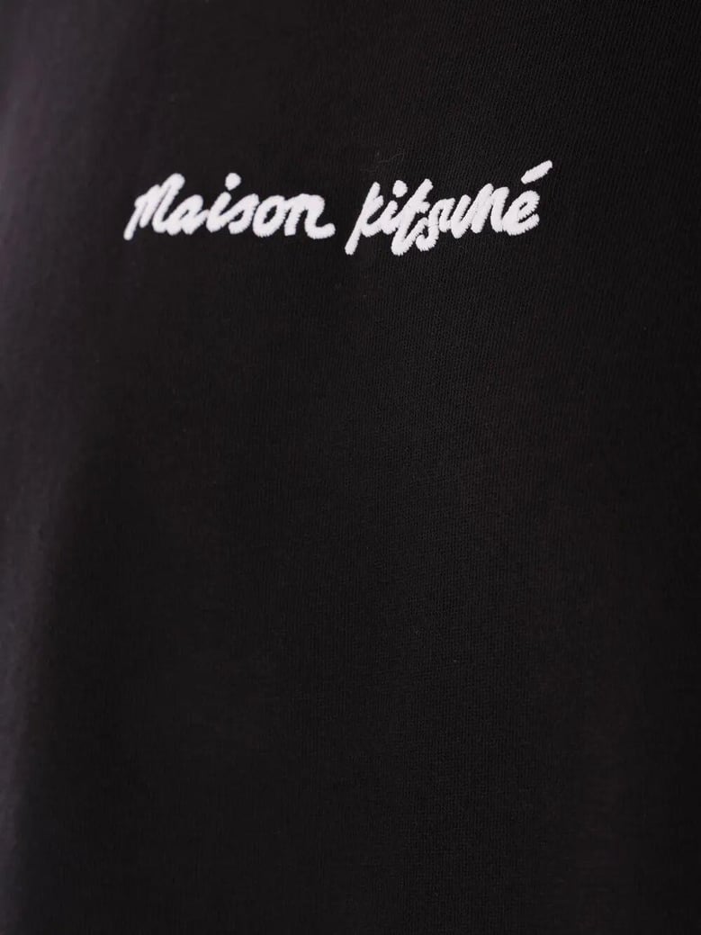 maison kitsuné line handwriting oversize tee-shirt by Selfnex