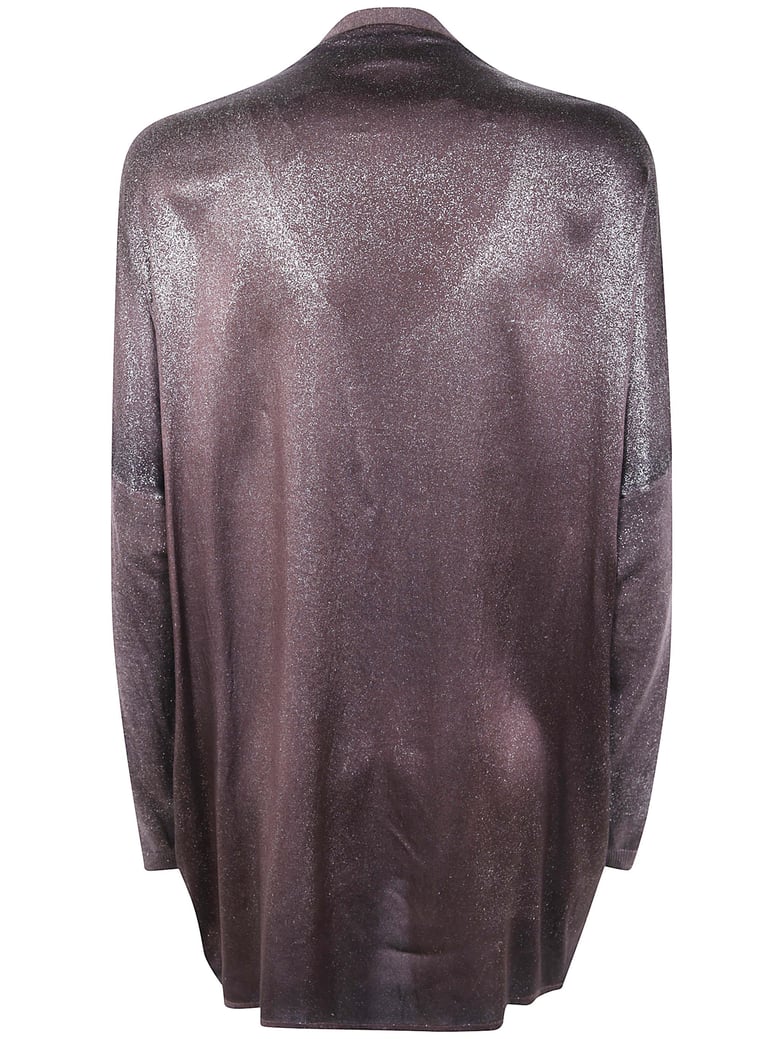 star dust effect long cardigan with silk on back by Selfnex