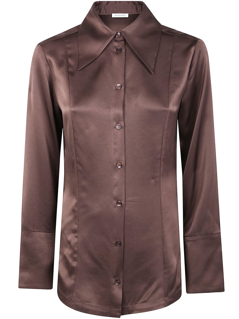 rosiannas satin classic shirt by Selfnex