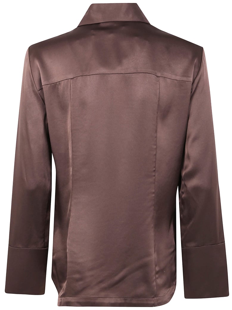rosiannas satin classic shirt by Selfnex