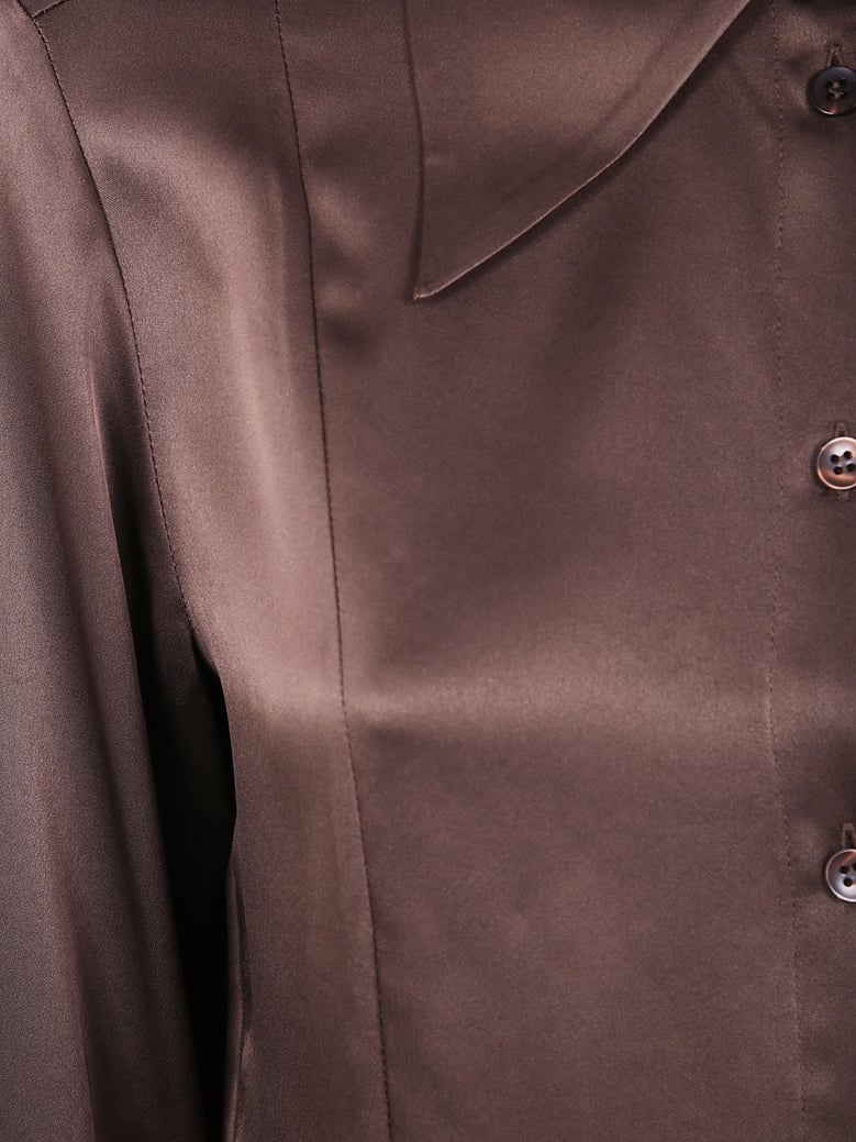 rosiannas satin classic shirt by Selfnex