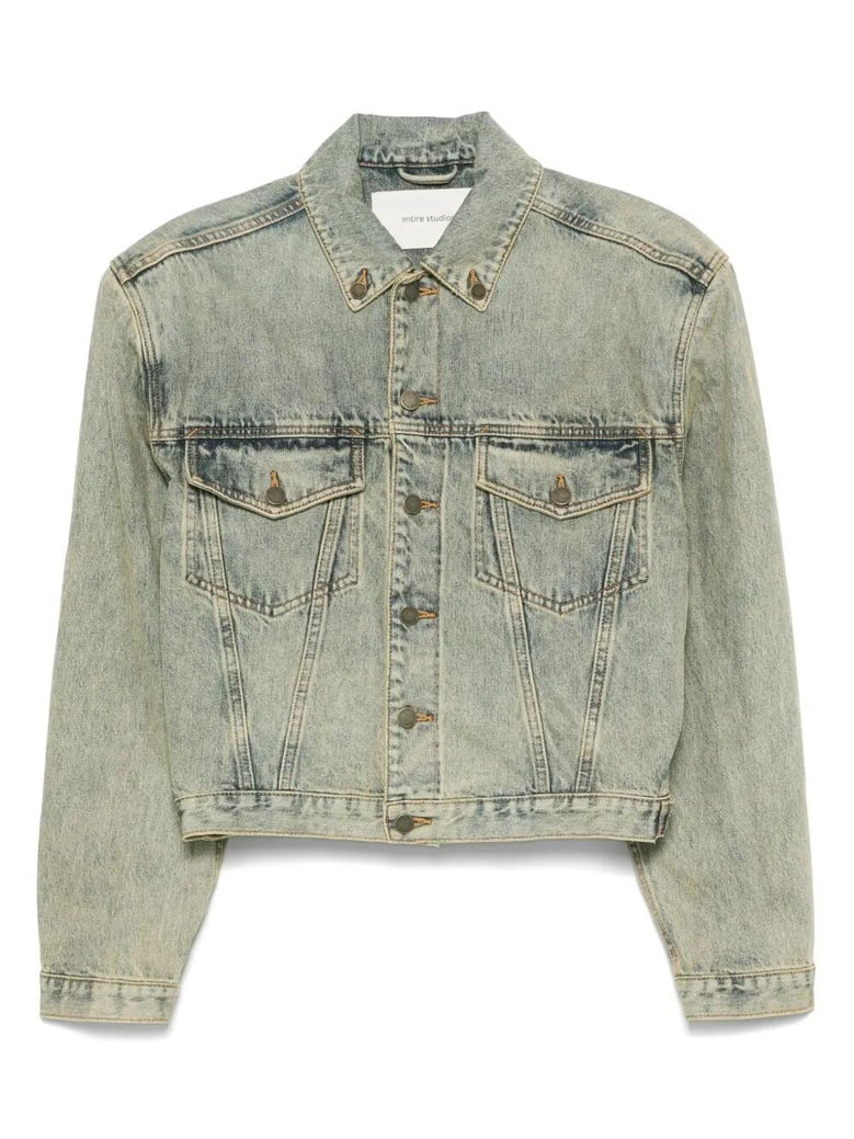 shrunken denim jacket by Selfnex
