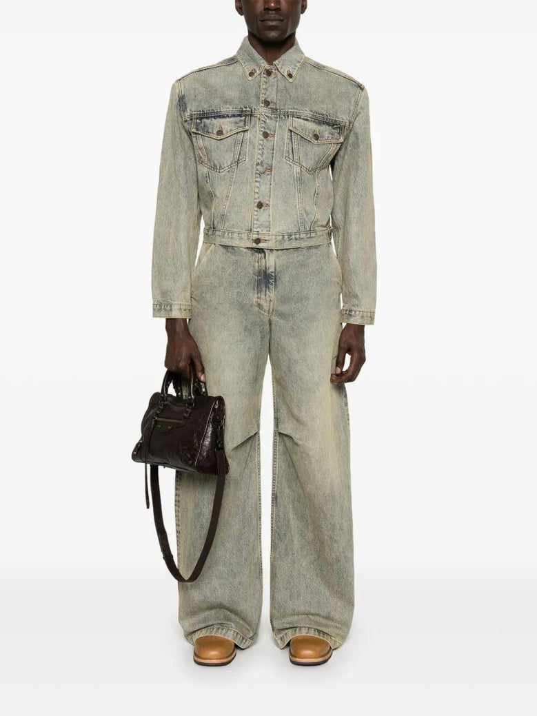 shrunken denim jacket by Selfnex